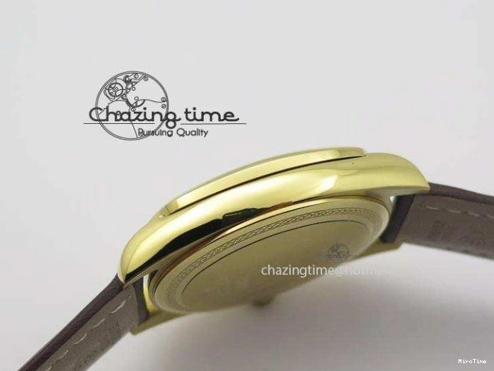 MiroTime 0328 Cellini Date YG White Numeral Dial On Brown Leather Strap A Affordable 3883